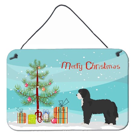 Carolines Treasures Black Sheepadoodle Christmas Tree Wall or Door Hanging Prints CK3868DS812
